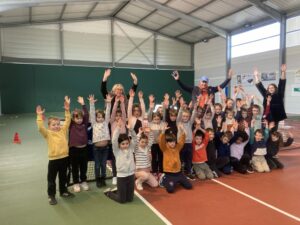 initiation au tennis avec les CP