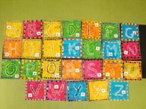 Un alphabet avec des graines