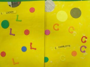 La couverture de notre 2ème cahier de vie en PS